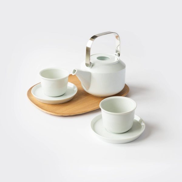 Kinto Hasami Porcelain Teaware Set - White